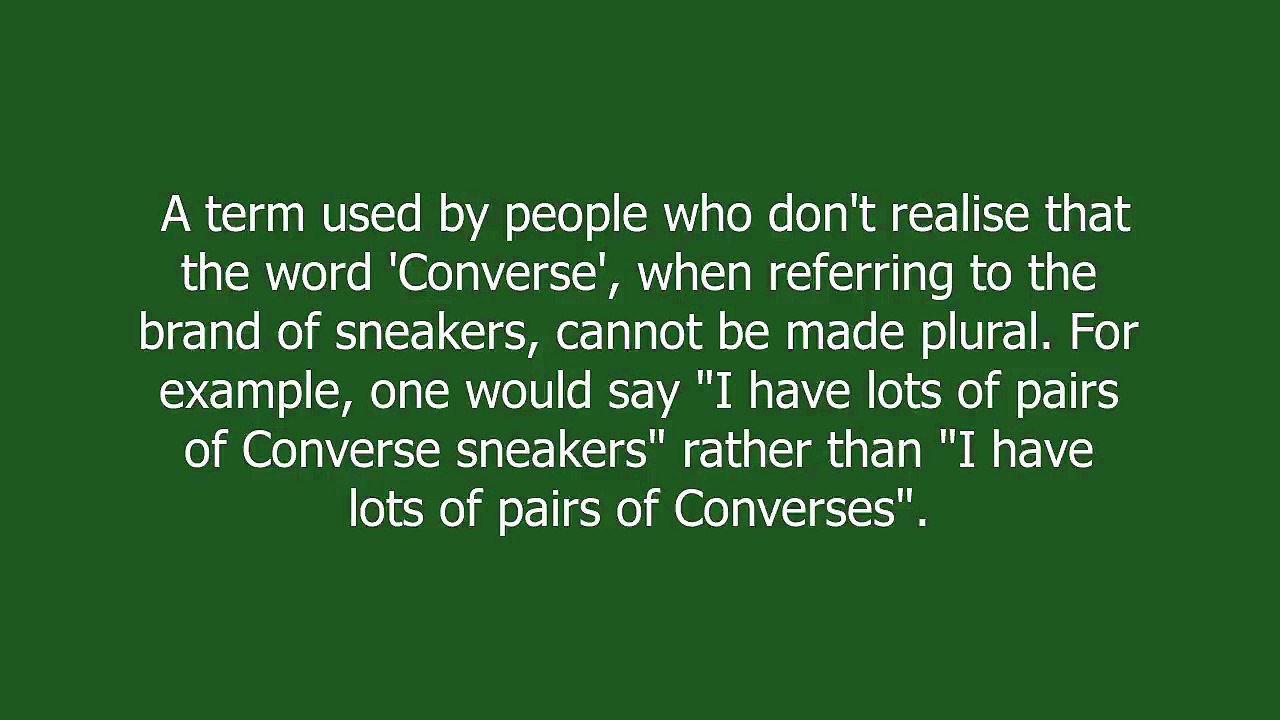 Converses meaning and pronunciation video Dailymotion