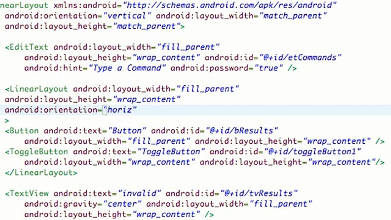 23 - XML ToggleButton, WeightSum, and Layout Weight
