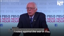 Bernie Sanders & Hillary Clinton Trade Barbs On Iraq War