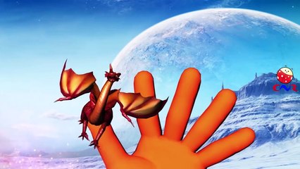 Finger Family Rhymes for Children King Kong Sharks | Dragon Finger Family Children Nursery
