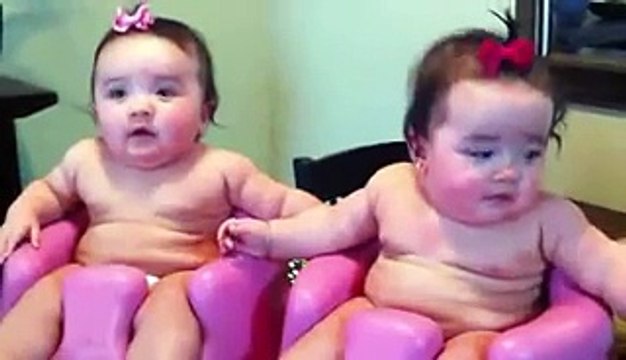 Funny Twin babies Laughing, Crying, and then Laughing again