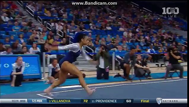 Гимнастка эпично станцевала хип-хоп во время выступления