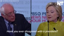 Bernie & Hillary Argued Over Their Respective Relationships With Obama