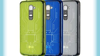 CruzerLite Bugdroid Circuit Bundle - Funda para móvil LG G2 verde gris y azul