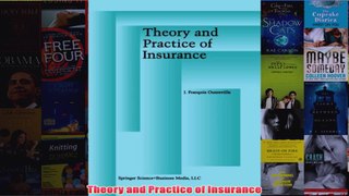 Download PDF  Theory and Practice of Insurance FULL FREE