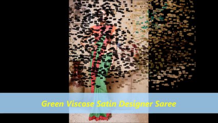 Green Color Sarees by nikvik.com