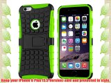 Cruzerlite Spi-Force Dual Layer Case for the Apple iPhone 6 Plus - Retail Packaging - Green