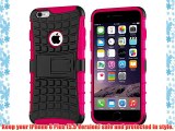 Cruzerlite Spi-Force Dual Layer Case for the Apple iPhone 6 Plus - Retail Packaging - Pink