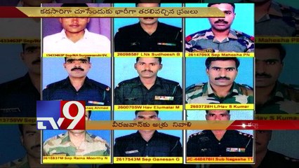 Thousands throng Karnataka village to bid farewell to Lance Naik Hanumanthappa