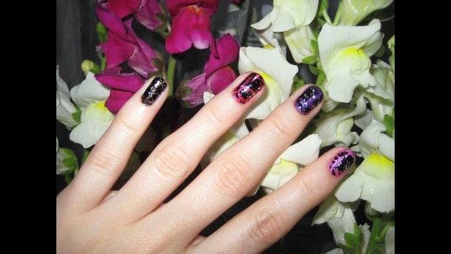 Варианты маникюра с трескающимся лаком. Мастер-класс