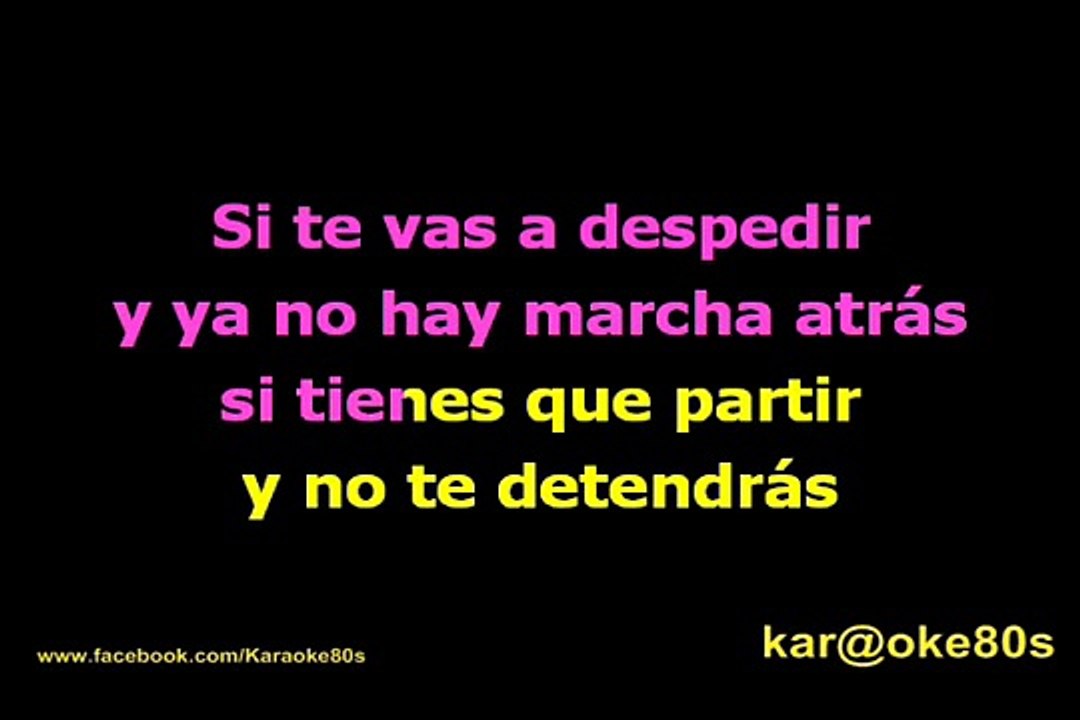 karaoke Te voy a Olvidar Malú