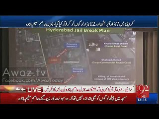 Major Asim Bajwa Showing How Terrorist Were Planning To Attack Hyderabad Central Jail