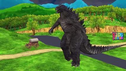 Godzilla Finger Family Nursery Rhymes | Godzillla Cartoon For Children |Kids Songs