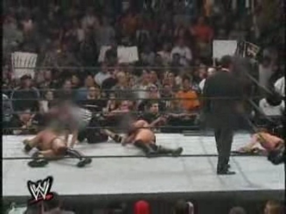 The Rock Vs HHH Vs Mick Foley Vs The Big Show (WM 16 5/5)