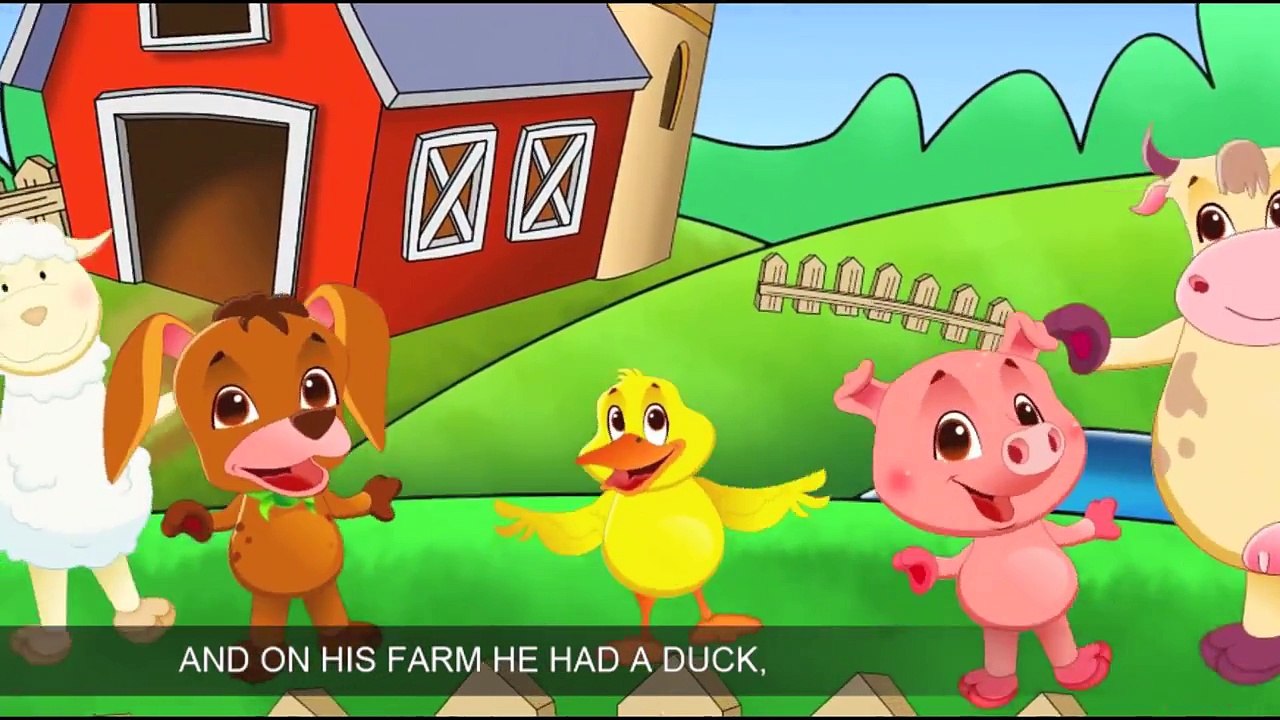 Old MacDonald Had A Farm EIEIO in HD with Lyrics by EFlashApps