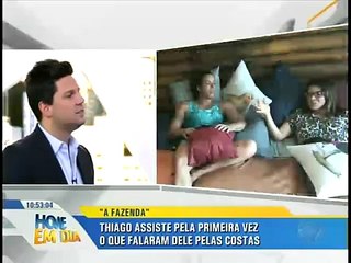 A Fazenda 8 Exclusivo 27/10/2015 Hoje Em Dia Thiago Servo Parte 2