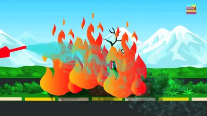 KZKCARTOON TV-Fire Truck - Fire Engine -Trucks for Kids