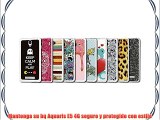 Funda Gel Flexible bq Aquaris E5 4g BeCool Azteca Calendario [  1 Protector Cristal Vidrio