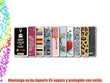 Funda Gel Flexible bq Aquaris E5 BeCool Animal Print Collection Leopardo [  1 Protector Cristal