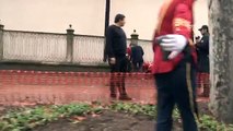 Dolmabahçe'de Sarayı önünde bombalı saldırgan paniği - İlk görüntüler