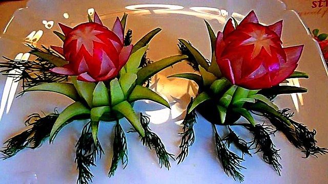 Как красиво оформить стол! Украшения тарелки! Collection photos! №2