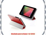 Ordel® Funda de cuero (PU) elegante para Asus Google Nexus 7 Tablet VII V2 2013   protector