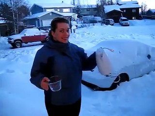 Что бывает с кипятком при -30