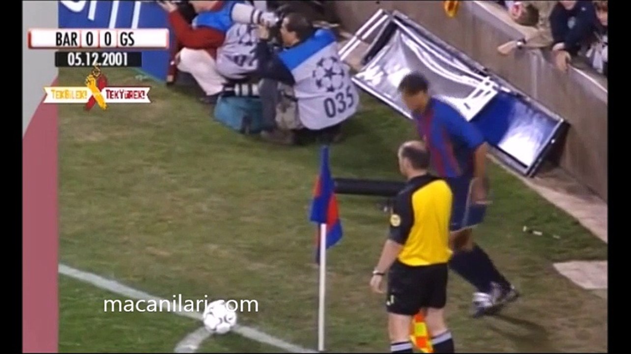 05.12.2001 - 2001-2002 Champions League 2nd Group Round Group B Matchday 2 Barcelona 2-2 Galatasaray