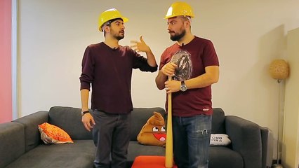 İnşaat Bareti Kafayı Ne Kadar Koruyor? - Beyzbol Sopalı Test