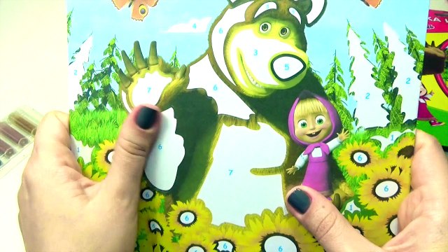 Маша и Медведь Фреска из Песка Делаем картину с Машей своими руками