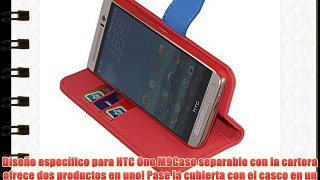 HTC One M9 FundaMama Mouth [ DETACHABLE La función ] PU Cuero Billetera Cartera Monedero Con