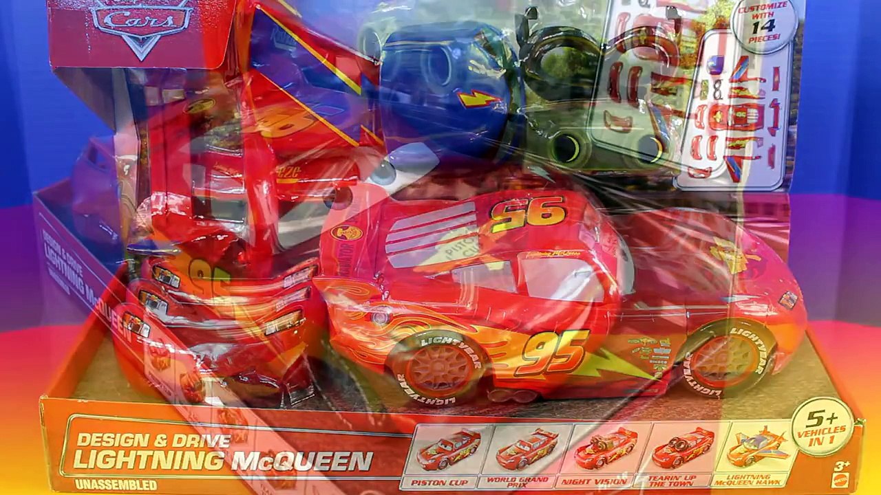 Disney Pixar Cars Design & Drive Lightning McQueen Piston Cup World Grand Prix Radiator Sp