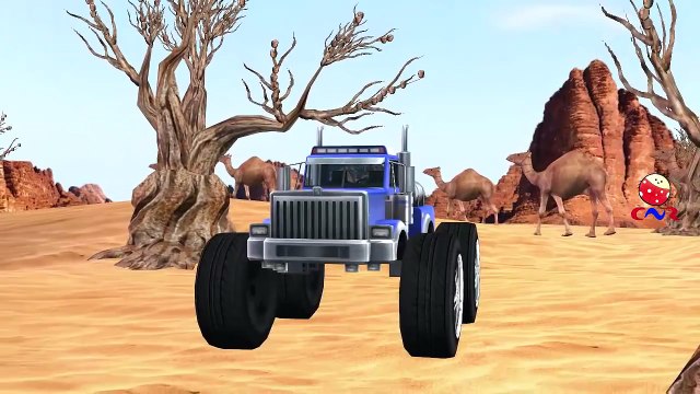 Finger Family Nursery Rhymes for Children Excavator Fire Engine | Monster Trucks Cartoons