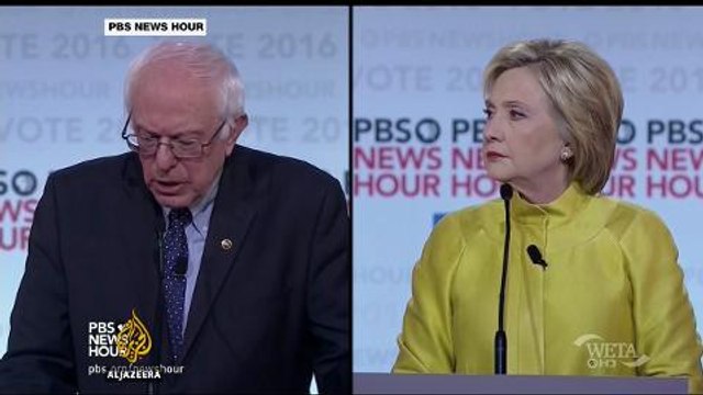 US elections: Clinton and Sanders face off in debate