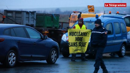 EPR. Greenpeace bloque un convoi à destination de Flamanville (Le Télégramme)