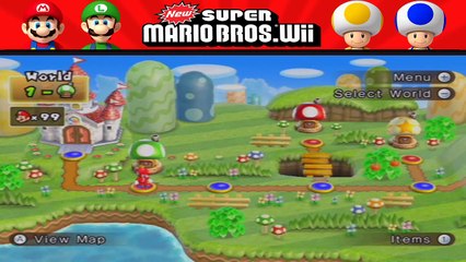 New Super Mario Bros. Wii - World 8-2 Secret Exit & 8-7