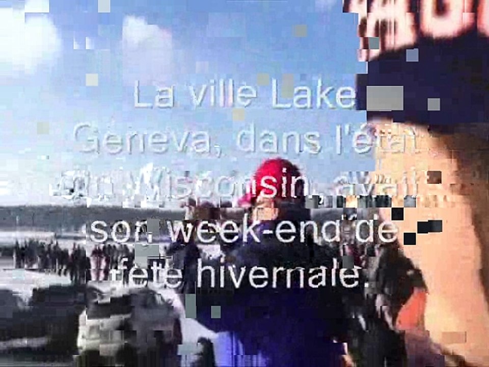 Voilà le résultat quand on se gare sur un lac gelé