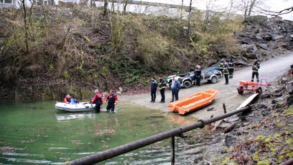 Carrière de Franchimont : les secours à la recherche du plongeur disparu