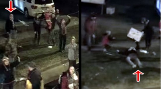 Unlucky Partier Gets Knocked Out Cold By Bag Of Beads At Mardi Gras