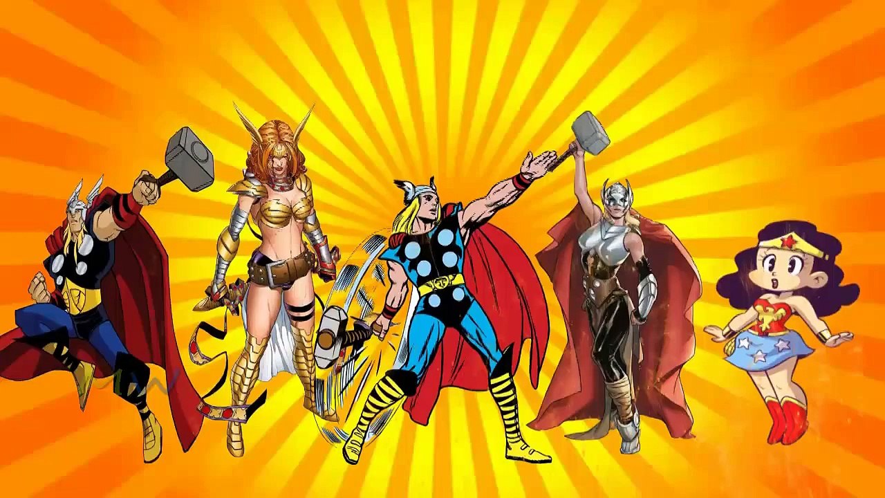 Thor Cartoon Finger Family | English Nursery Rhymes for kids
