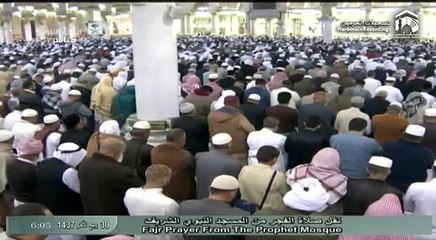 9th February 2016 Madinah Fajr by Sheikh Hudhaify