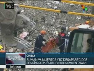 Asciende a 94 el número de muertos en terremoto de Taiwán