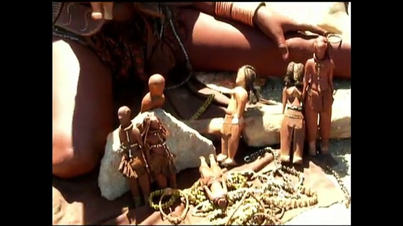 ---Himba village. Selling of goods in bazar