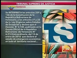 Maduro informó que el TSJ decretó vigente la Emergencia Económica