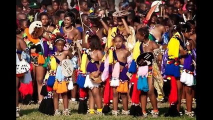 ---Funny Swaziland Reed Dance Ceremony- South Africa Zulu Dance-