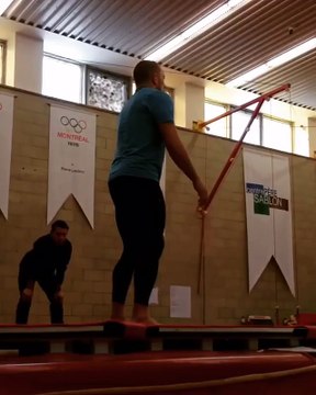 Georges St-Pierre Showing Insane Athletic Ablities at Gymnastics Gym