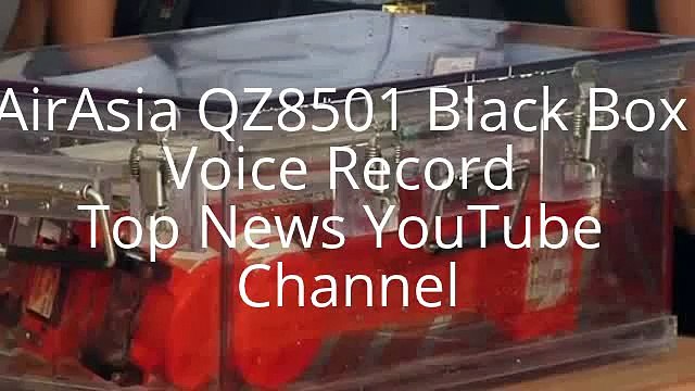 URGENT AirAsia QZ 8501 Black Box Voice Record (Raw Record)
