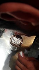 how can make easily flower on Hot Chocolate