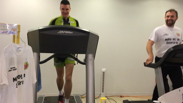 Mathieu Pichois court 24h sur un tapis pour son défi