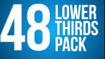 48 Lower Thirds Pack - After Effects template